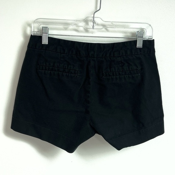 Banana Republic Hampton Fit Low Rise Chino Shorts Solid Black Size 4 Pockets - Picture 2 of 6